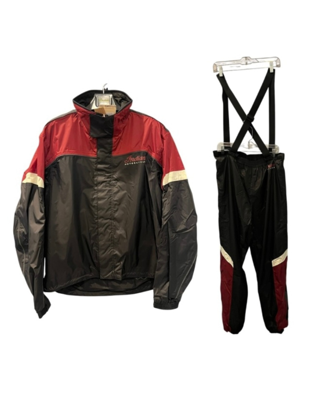 Indian Motorcycle NWT Rainsuit Jacket Pants Set Heavy Duty Waterproof Size Med